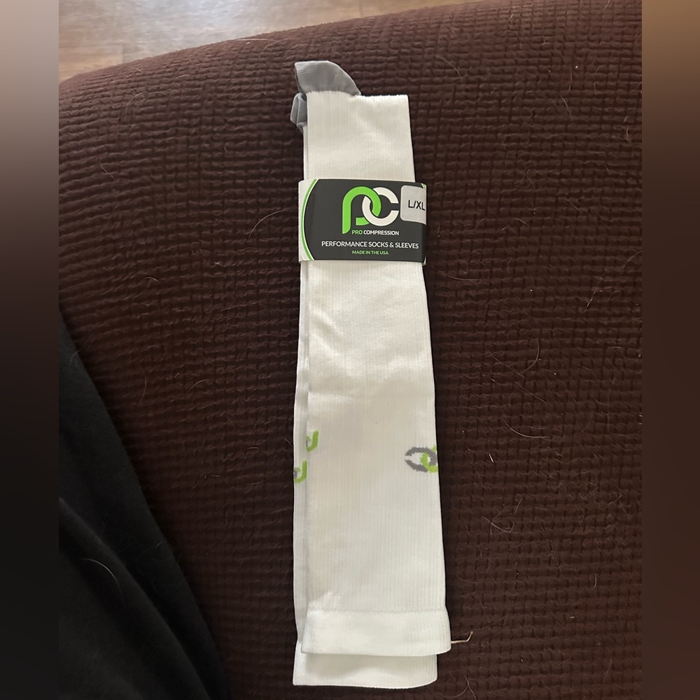 White Pro Compression Socks